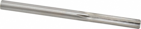 Made in USA 333-0.3281 Chucking Reamer: 21/64" Dia, 4-5/8" OAL, 1-1/2" Flute Length, Straight Shank, High Speed Steel Image