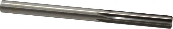 Made in USA 333-0.3906 Chucking Reamer: 25/64" Dia, 5-1/8" OAL, 1-3/4" Flute Length, Straight Shank, High Speed Steel Image