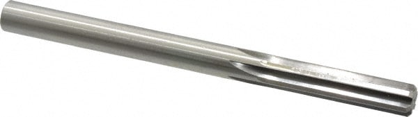 Made in USA 333-0.4062 Chucking Reamer: 13/32" Dia, 5-1/4" OAL, 1-3/4" Flute Length, Straight Shank, High Speed Steel Image