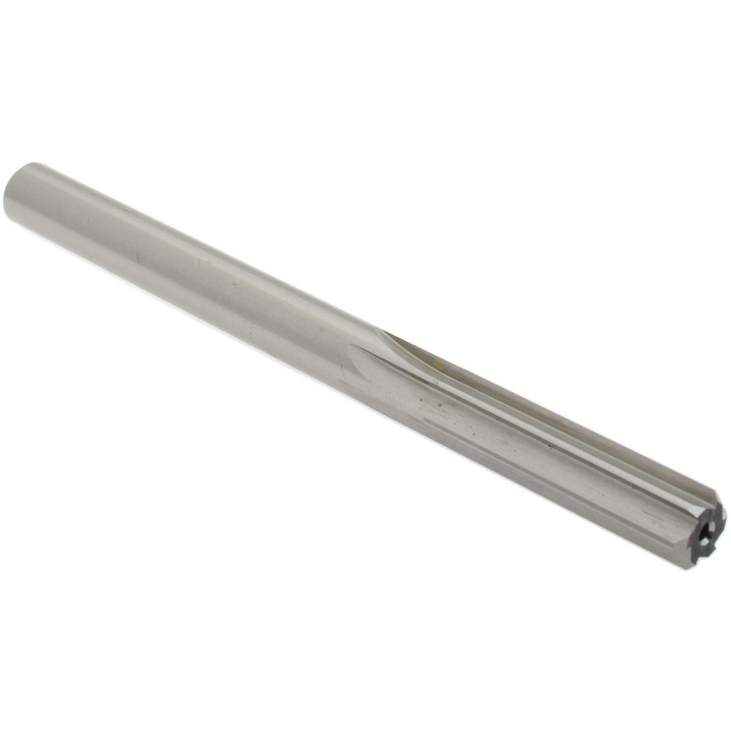 Made in USA 333-0.4375 Chucking Reamer: 7/16" Dia, 5-1/2" OAL, 1-3/4" Flute Length, Straight Shank, High Speed Steel Image
