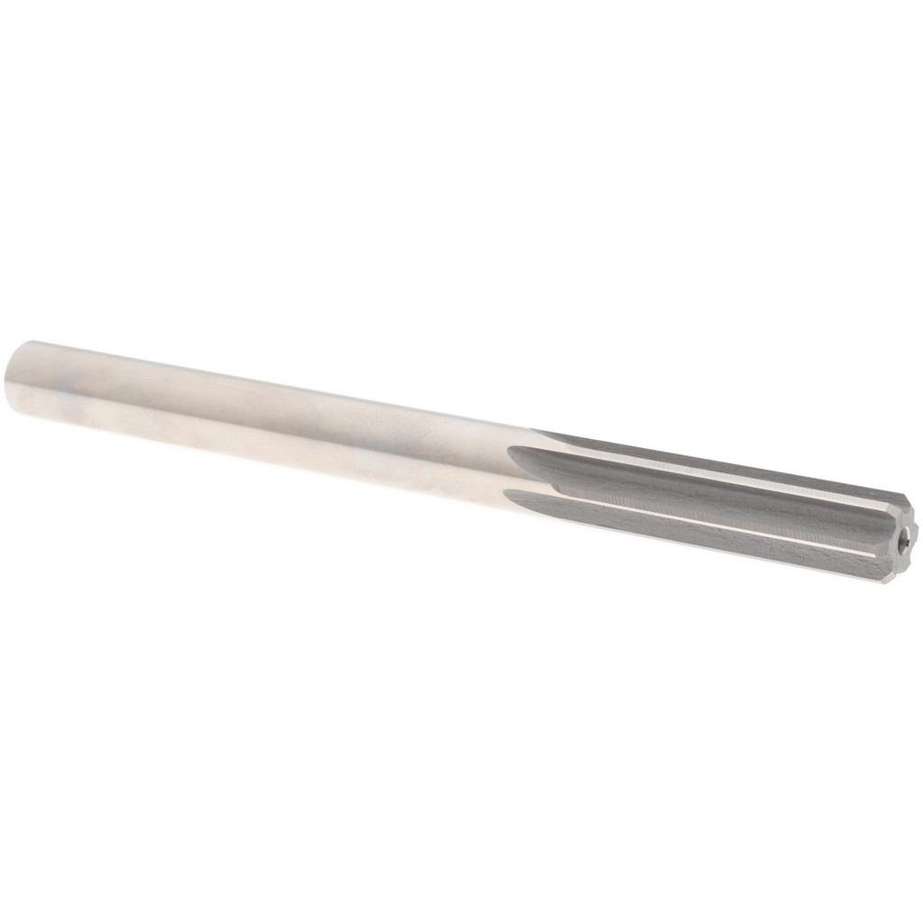 Made in USA 333-0.4688 Chucking Reamer: 15/32" Dia, 5-3/4" OAL, 1-3/4" Flute Length, Straight Shank, High Speed Steel Image