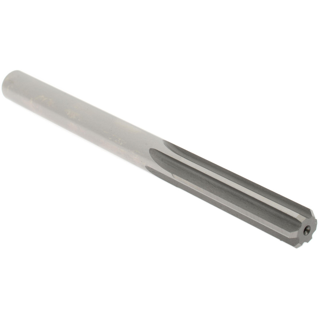 Made in USA 333-0.5000 Chucking Reamer: 1/2" Dia, 6" OAL, 2" Flute Length, Straight Shank, High Speed Steel Image