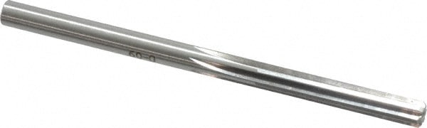 Made in USA 333-0.2420 Chucking Reamer: 0.242" Dia, 4" OAL, 1-1/2" Flute Length, Straight Shank, High Speed Steel Image