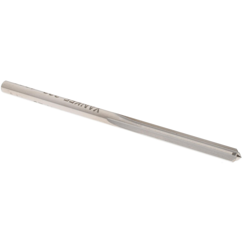 Made in USA 333-0.1260 Chucking Reamer: 0.126" Dia, 2-3/4" OAL, 7/8" Flute Length, Straight Shank, High Speed Steel Image