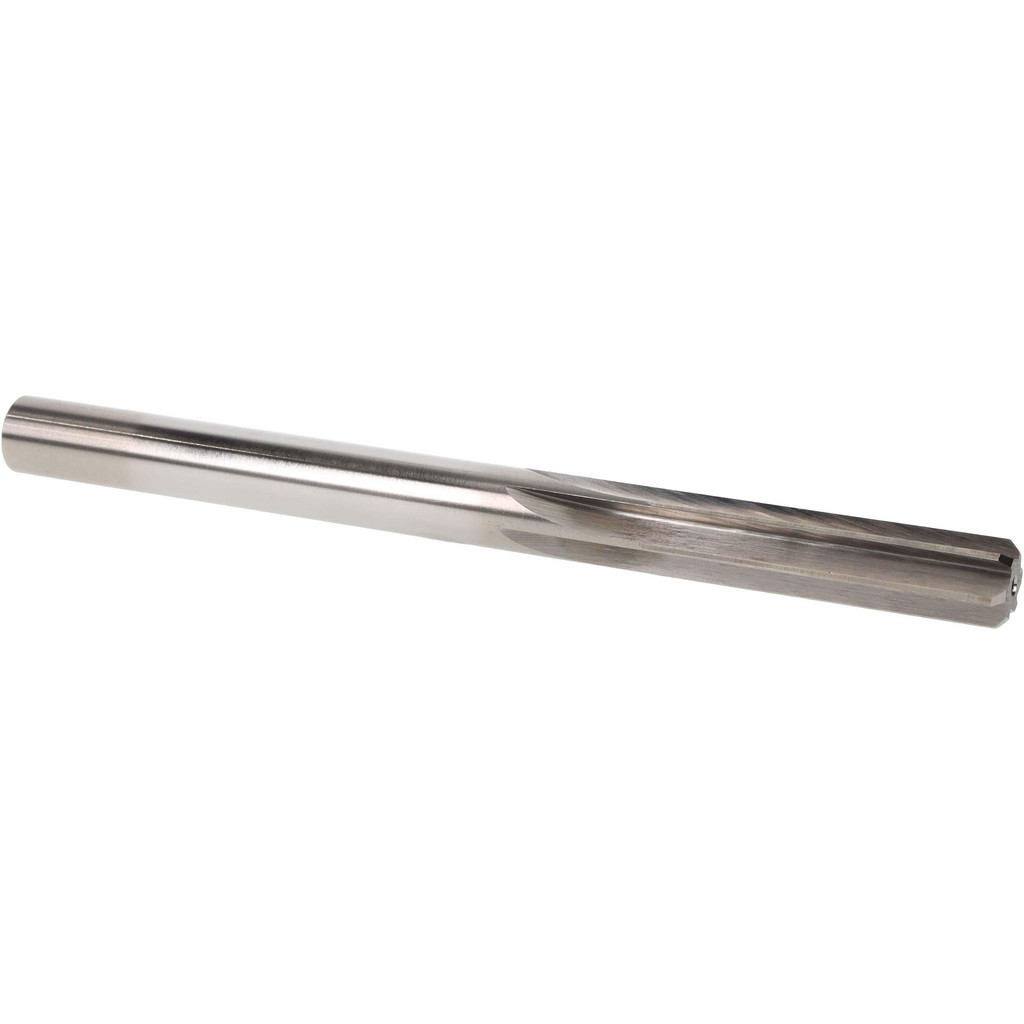 Made in USA 370-0.4355 Chucking Reamer: 0.4355" Dia, 5-1/2" OAL, 1-3/4" Flute Length, Straight Shank, High Speed Steel Image