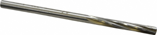 Made in USA 335-0.1800 Chucking Reamer: 0.18" Dia, 3-3/8" OAL, 1-1/8" Flute Length, Straight Shank, High Speed Steel Image