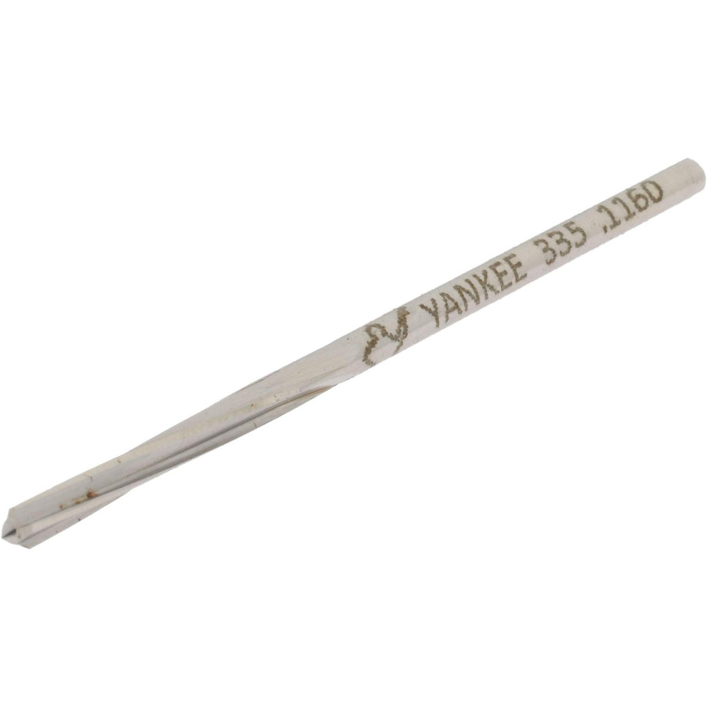 Made in USA 335-0.1160 Chucking Reamer: 0.116" Dia, 2-3/4" OAL, 7/8" Flute Length, Straight Shank, High Speed Steel Image