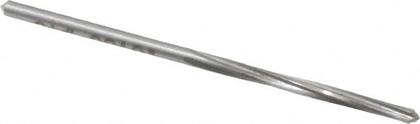 Made in USA 335-0.0760 Chucking Reamer: 0.076" Dia, 2" OAL, 3/4" Flute Length, Straight Shank, High Speed Steel Image