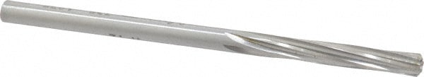 Made in USA 335-0.1875 Chucking Reamer: 3/16" Dia, 3-1/2" OAL, 1-1/8" Flute Length, Straight Shank, High Speed Steel Image