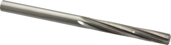 Made in USA 335-0.2812 Chucking Reamer: 9/32" Dia, 4-1/4" OAL, 1-1/2" Flute Length, Straight Shank, High Speed Steel Image