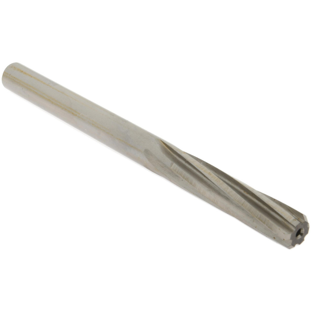 Made in USA 335-0.4062 Chucking Reamer: 13/32" Dia, 5-1/4" OAL, 1-3/4" Flute Length, Straight Shank, High Speed Steel Image
