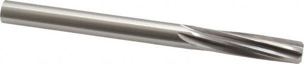 Made in USA 335-0.4375 Chucking Reamer: 7/16" Dia, 5-1/2" OAL, 1-3/4" Flute Length, Straight Shank, High Speed Steel Image