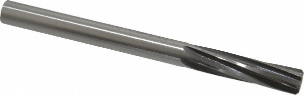 Made in USA 335-0.4688 Chucking Reamer: 15/32" Dia, 5-3/4" OAL, 1-3/4" Flute Length, Straight Shank, High Speed Steel Image