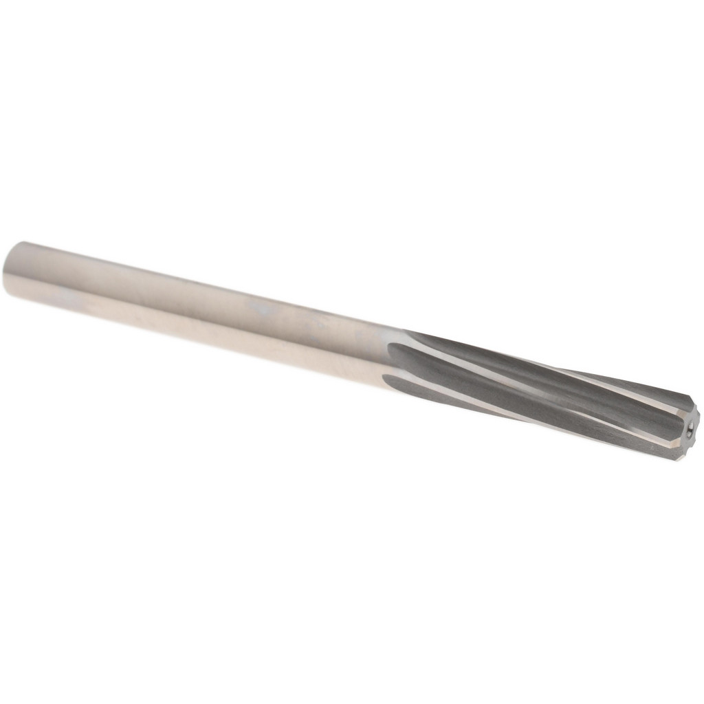 Made in USA 335-0.4688 Chucking Reamer: 15/32" Dia, 5-3/4" OAL, 1-3/4" Flute Length, Straight Shank, High Speed Steel Image