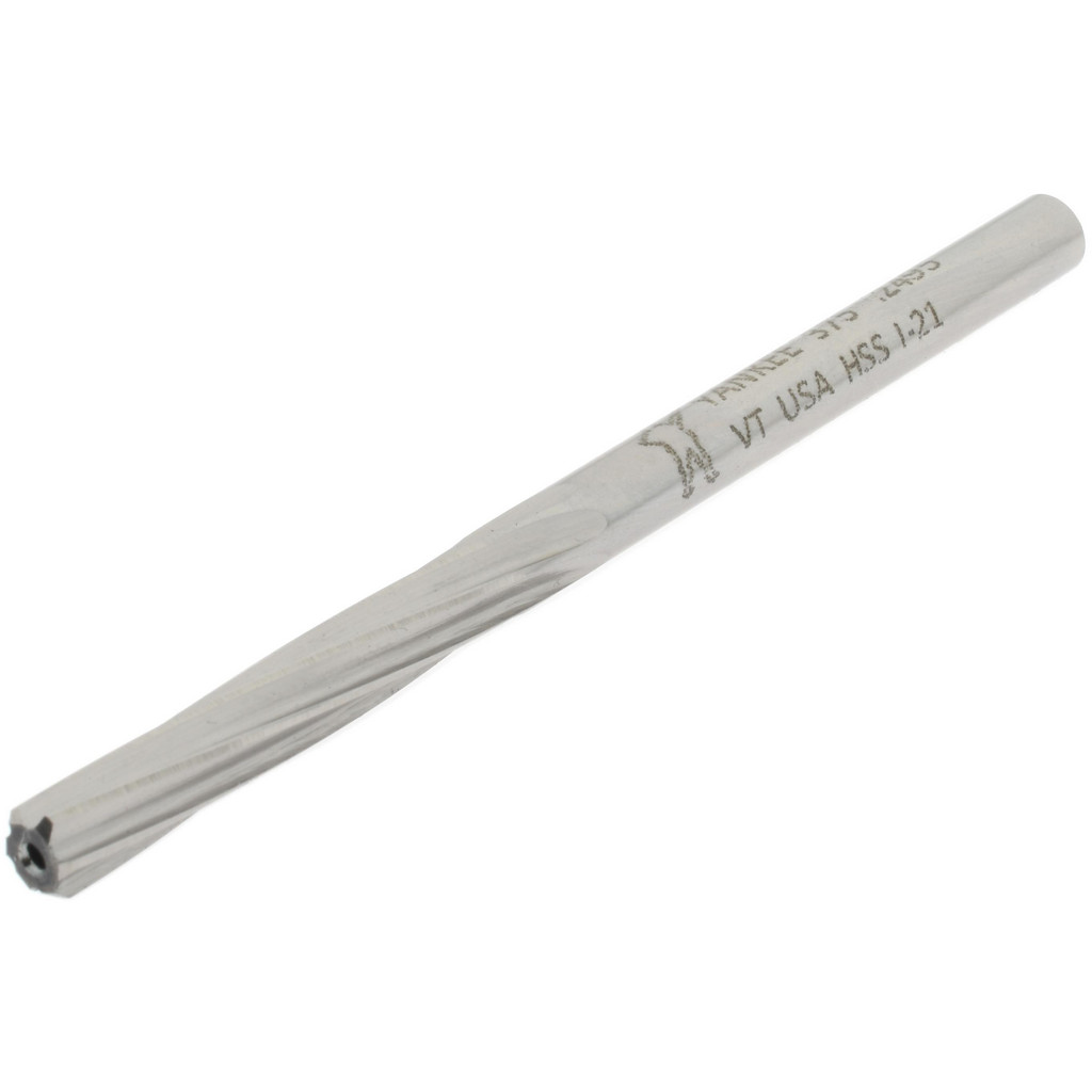 Made in USA 335-0.1865 Chucking Reamer: 0.1865" Dia, 3-1/2" OAL, 1-1/8" Flute Length, Straight Shank, High Speed Steel Image