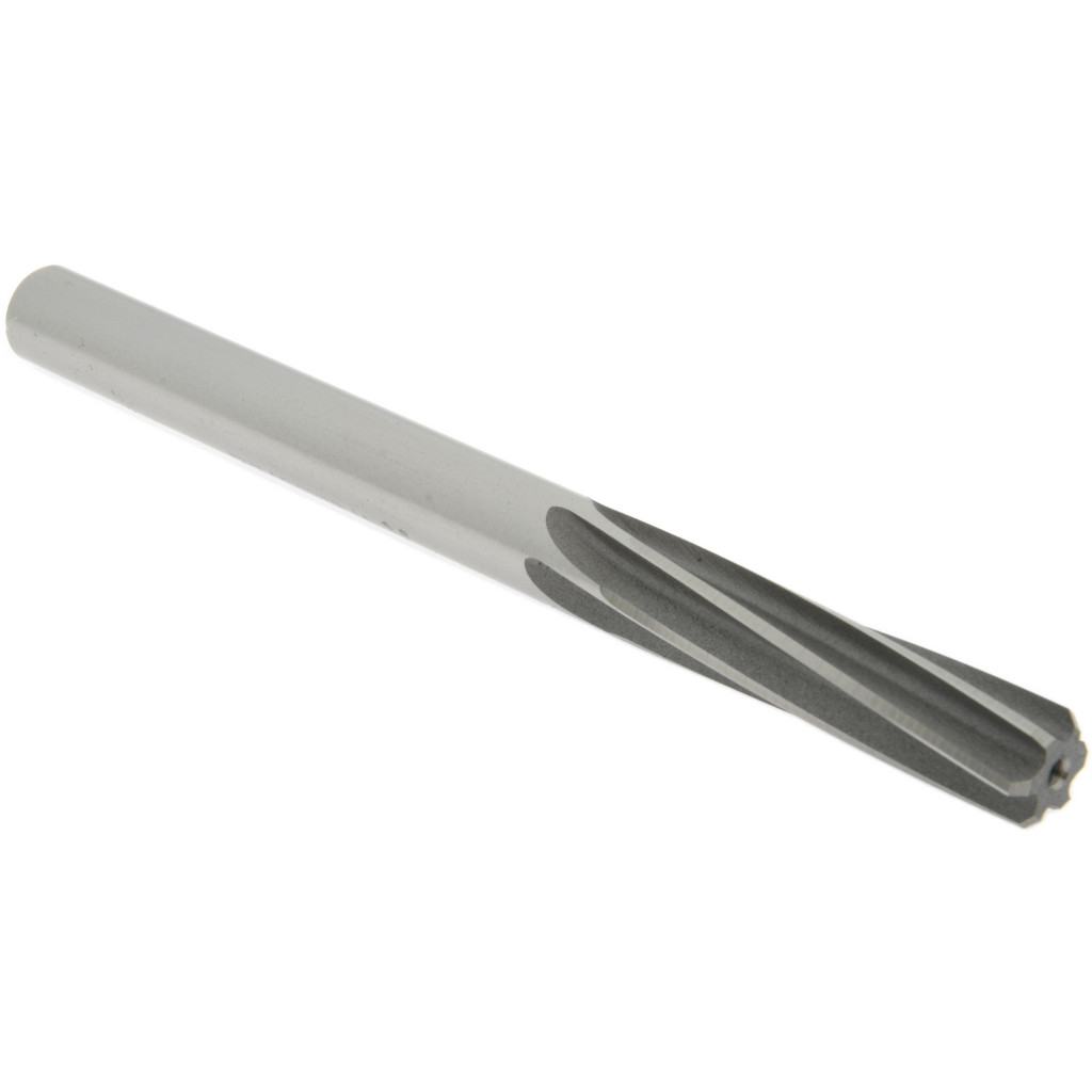 Made in USA 335-0.4385 Chucking Reamer: 0.4385" Dia, 5-1/2" OAL, 1-3/4" Flute Length, Straight Shank, High Speed Steel Image