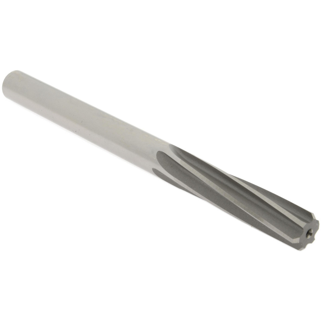 Made in USA 375-0.4995 Chucking Reamer: 0.4995" Dia, 6" OAL, 2" Flute Length, Straight Shank, High Speed Steel Image
