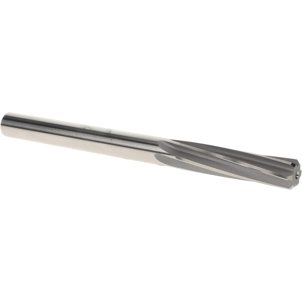 Made in USA 335-0.5010 Chucking Reamer: 0.501" Dia, 6" OAL, 2" Flute Length, Straight Shank, High Speed Steel Image