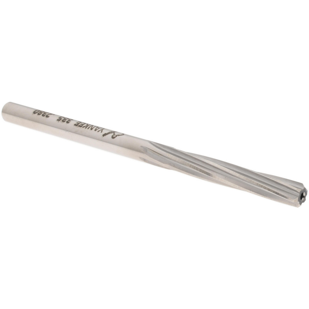 Made in USA 335-0.2380 Chucking Reamer: 0.238" Dia, 4" OAL, 1-1/2" Flute Length, Straight Shank, High Speed Steel Image