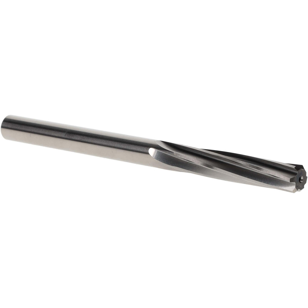 Made in USA 335-0.3580 Chucking Reamer: 0.358" Dia, 4-7/8" OAL, 1-3/4" Flute Length, Straight Shank, High Speed Steel Image