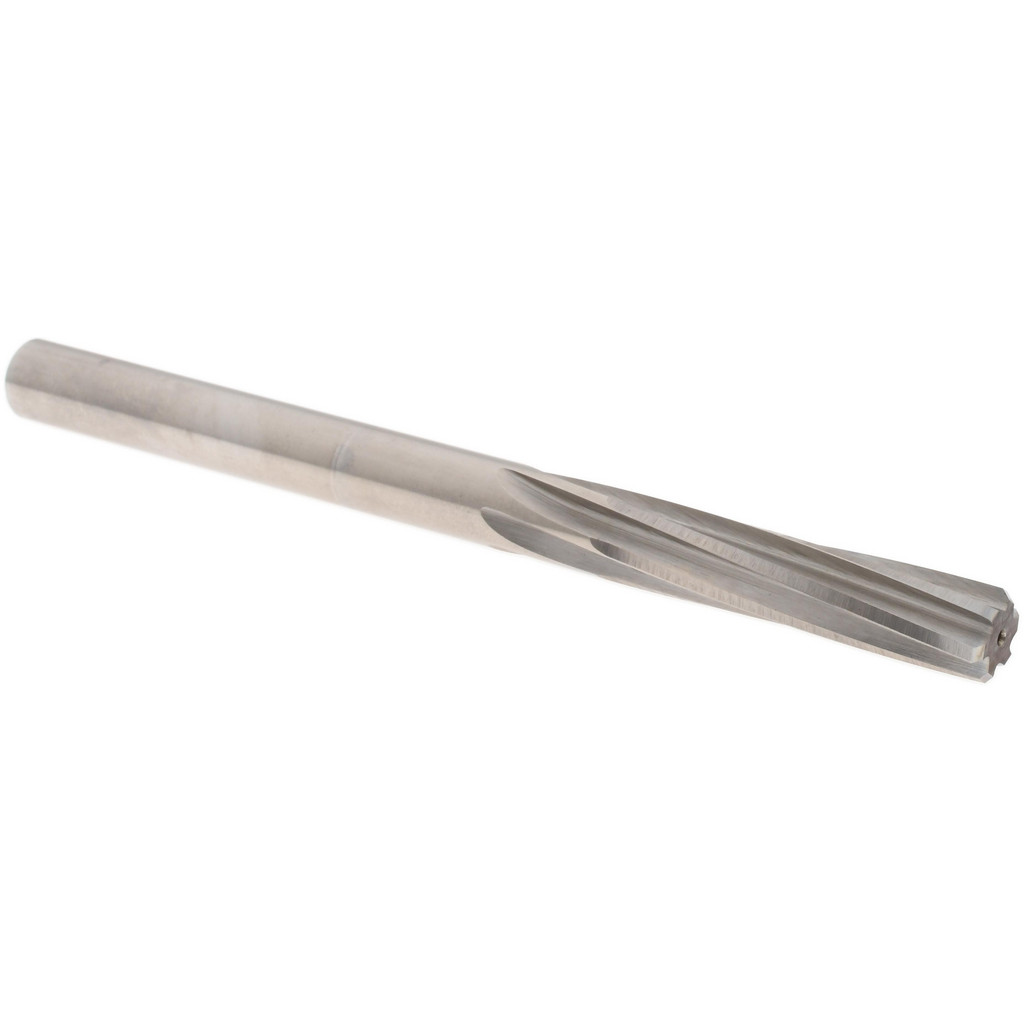 Made in USA 335-0.4040 Chucking Reamer: 0.404" Dia, 5-1/4" OAL, 1-3/4" Flute Length, Straight Shank, High Speed Steel Image