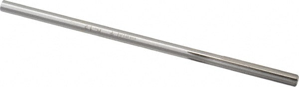 Made in USA 1433-0.1820 Chucking Reamer: 0.182" Dia, 4-1/2" OAL, 1-1/8" Flute Length, Straight Shank, Cobalt Steel Image