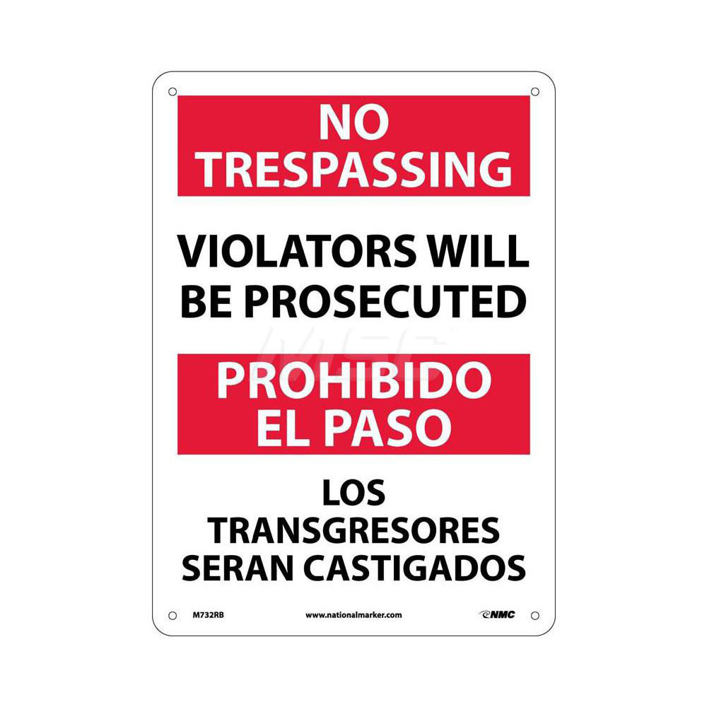 NMC - No Trespassing - Violators Will Be Prosecuted - 72310618 - MSC ...
