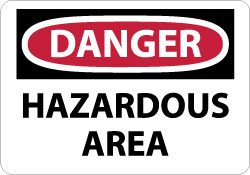 AccuformNMC - Sign: Rectangle, DANGER, Danger - Hazardous Area | MSC Direct