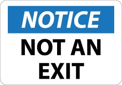 AccuformNMC - Exit Sign: 