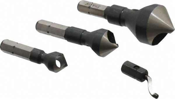 Vargus 154-00032 Countersink Set: 4 Pc, 5/16 to 13/16" Head Dia 