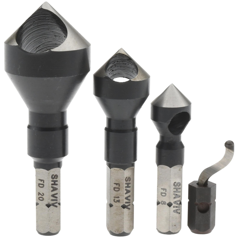 Countersink Set: 4 Pc, 5/16 to 13/16" Head Dia