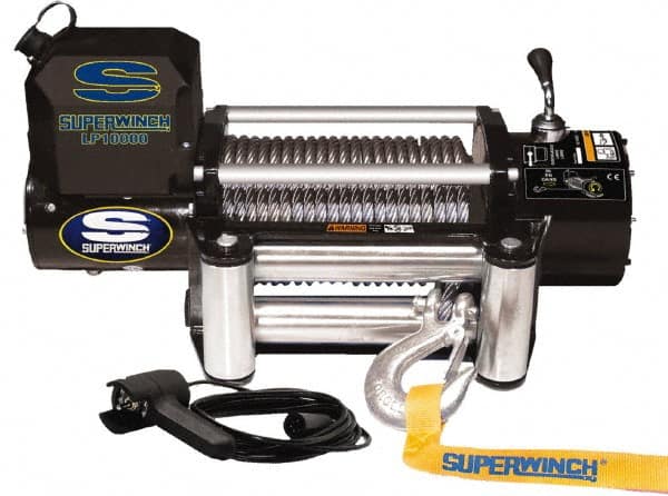 Superwinch 1510200 10,000 Lb Capacity, 85 Cable Length, Automotive Heavy-Duty Recovery Winch 