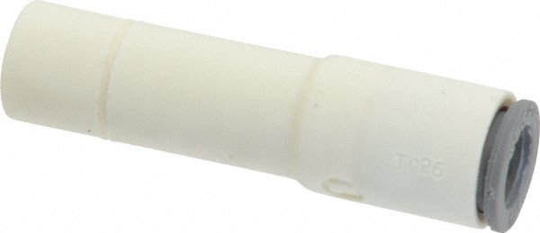 Parker 6366 56 60WP2 Push-To-Connect Tube to Stem Tube Fitting: Plug-In Reducer, 1/4 x 3/8" OD Image