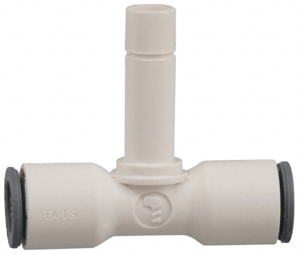 Parker 6388 62 00WP2 Push-To-Connect Tube to Stem Tube Fitting: Plug, Tee 1/2 x 1/2" OD Image