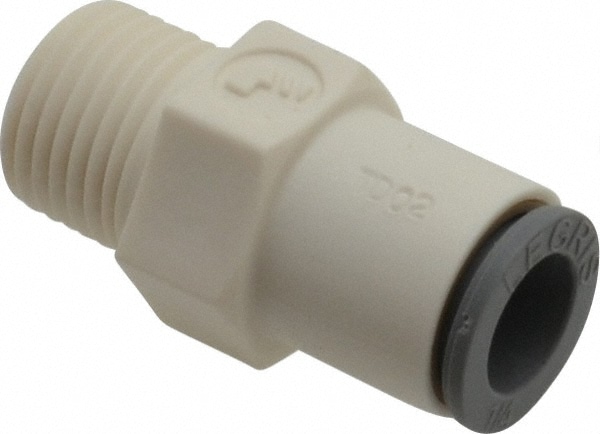 Parker 6505 56 11WP2 Push-To-Connect Tube Fitting: Connector, 1/8" Thread, 1/4" OD Image