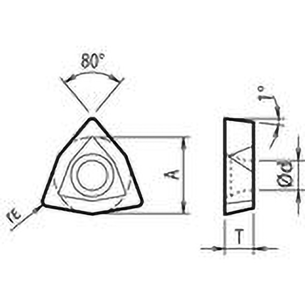 Kyocera Indexable Drill Insert WCMX06M1 PR905, Solid Carbide MSC