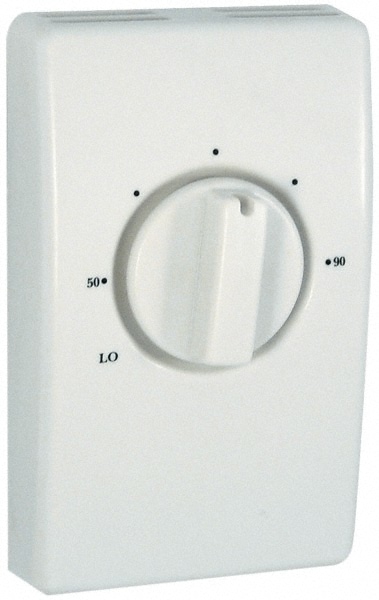 Thermostats; Thermostat Type: Line Voltage Thermostat ; Maximum Temperature: 90.0 ; Minimum Temperature: 50.0 ; Maximum Voltage: 277 V ; Minimum Voltage: 120