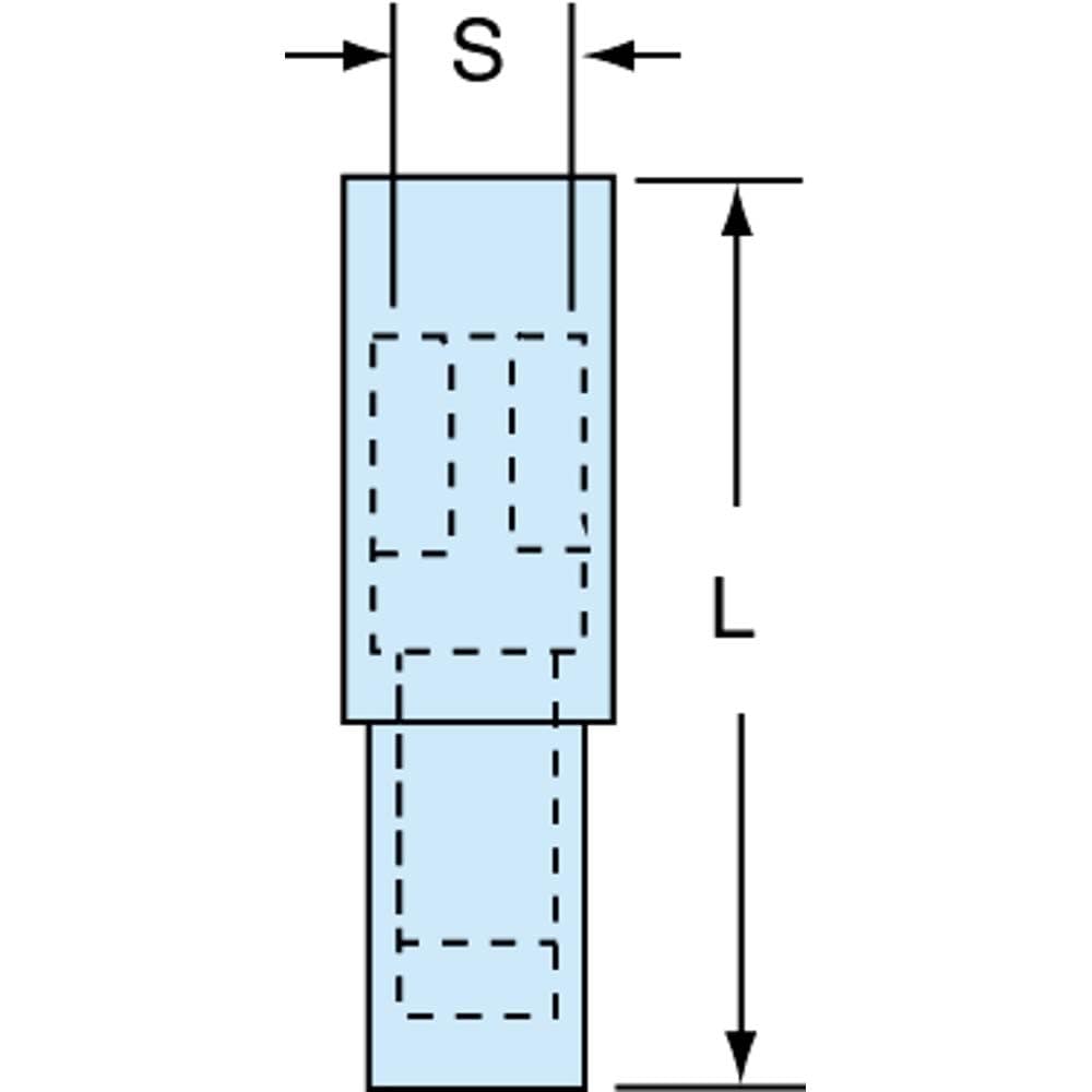 16 to 14 AWG Crimp Bullet Connector