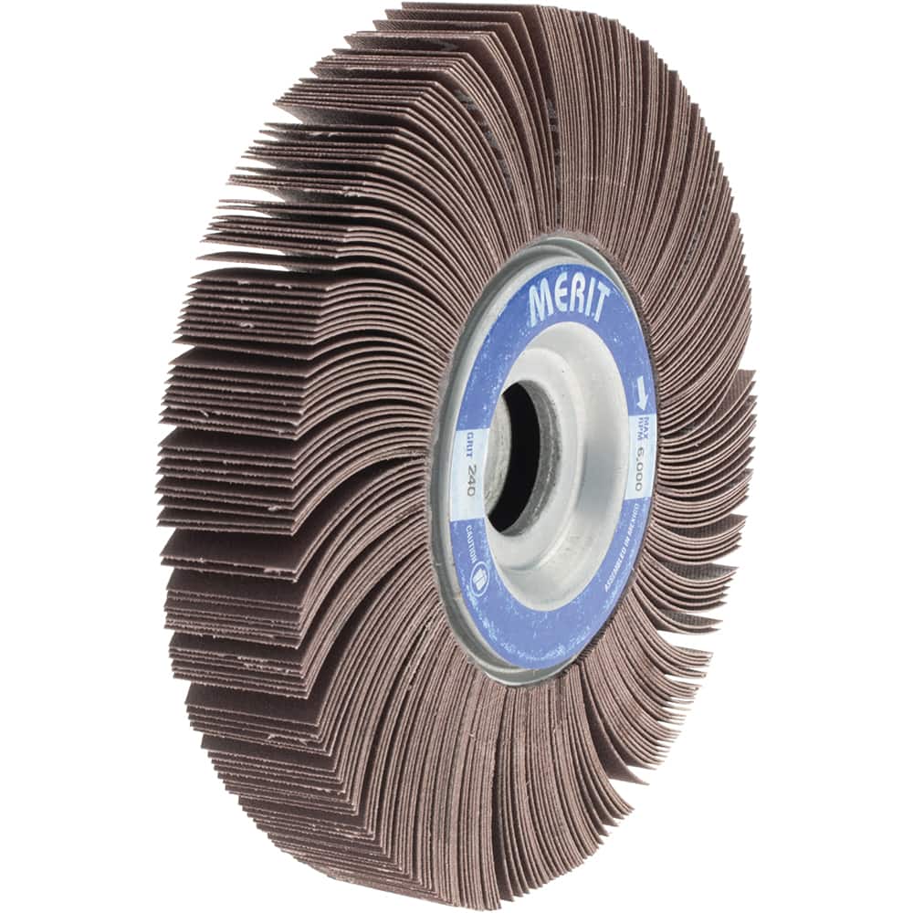 Merit Abrasives 8834123017 6 x 1" 240 Grit Aluminum Oxide Unmounted Flap Wheel 