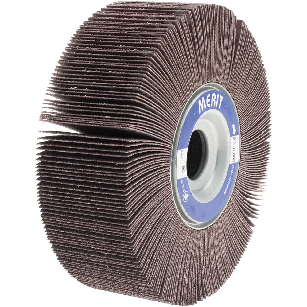 Merit Abrasives 8834123034 6 x 2" 80 Grit Aluminum Oxide Unmounted Flap Wheel Image