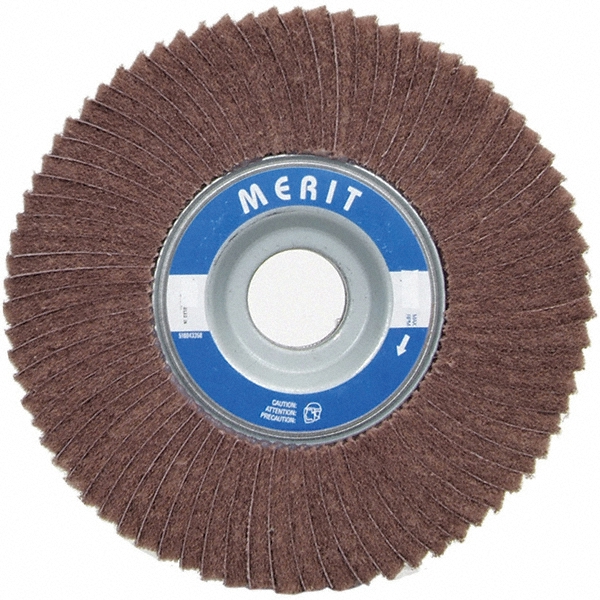 Merit Abrasives 8 x 2" 60 Grit Ceramic Unmounted Flap Wheel - Coated, Medium Grade, 1" Center Hole, 4,500 Max RPM | 3-Pack | Part #08834126041