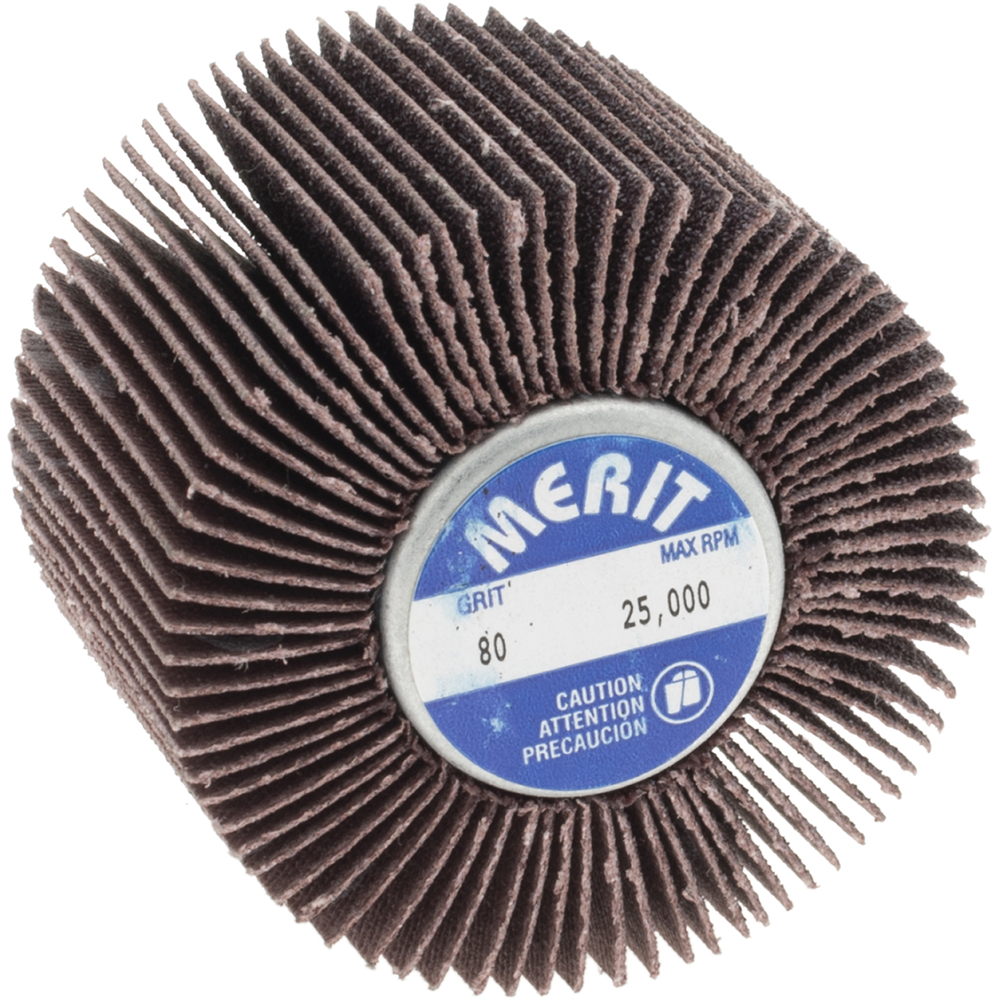 Merit Abrasives 2" Diam x 11/2" Face Width, Medium Aluminum Oxide