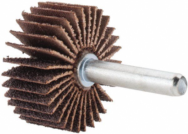 Photos - Abrasive Wheel / Belt Merit Abrasives Mounted Flap Wheel: 1-3/8" Dia, 5/8" Face Width, 60 Grit, Aluminum Oxide - 1/4" Shank Dia, Coated, Medium Gr