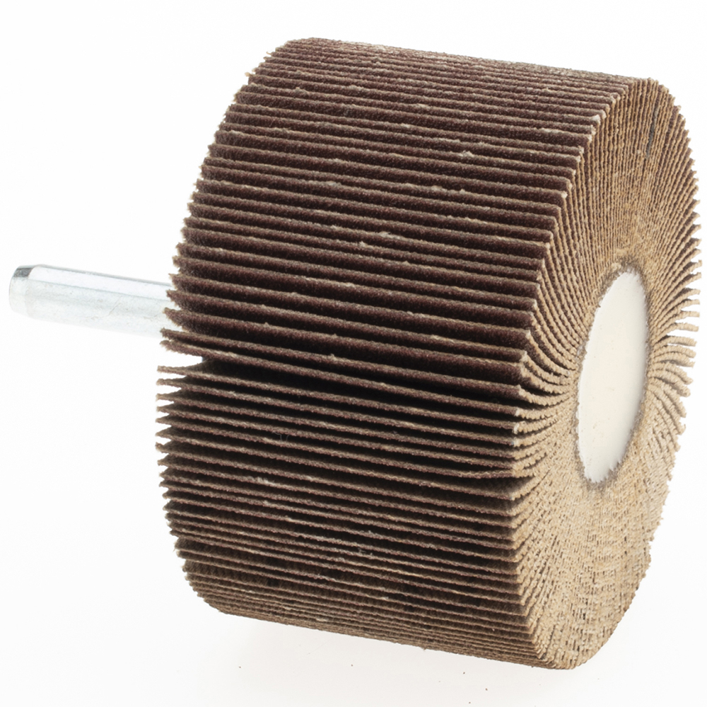 Merit Abrasives Mounted Flap Wheel 21/2" Dia, 11/2" Face Width