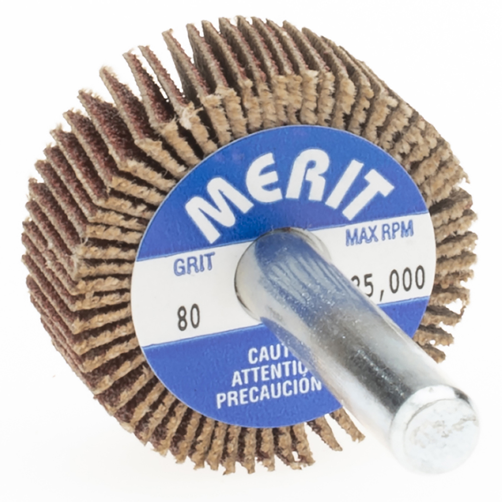 Merit Abrasives 13/16" Diam x 1/2" Face Width, Medium Aluminum Oxide