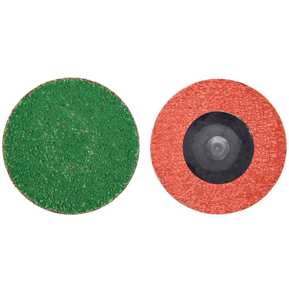 Merit Abrasives 8834167109 Quick-Change Disc: Power-Lock Type 3, 2" Disc Dia, 50 Grit, Zirconia Alumina, Coated Image