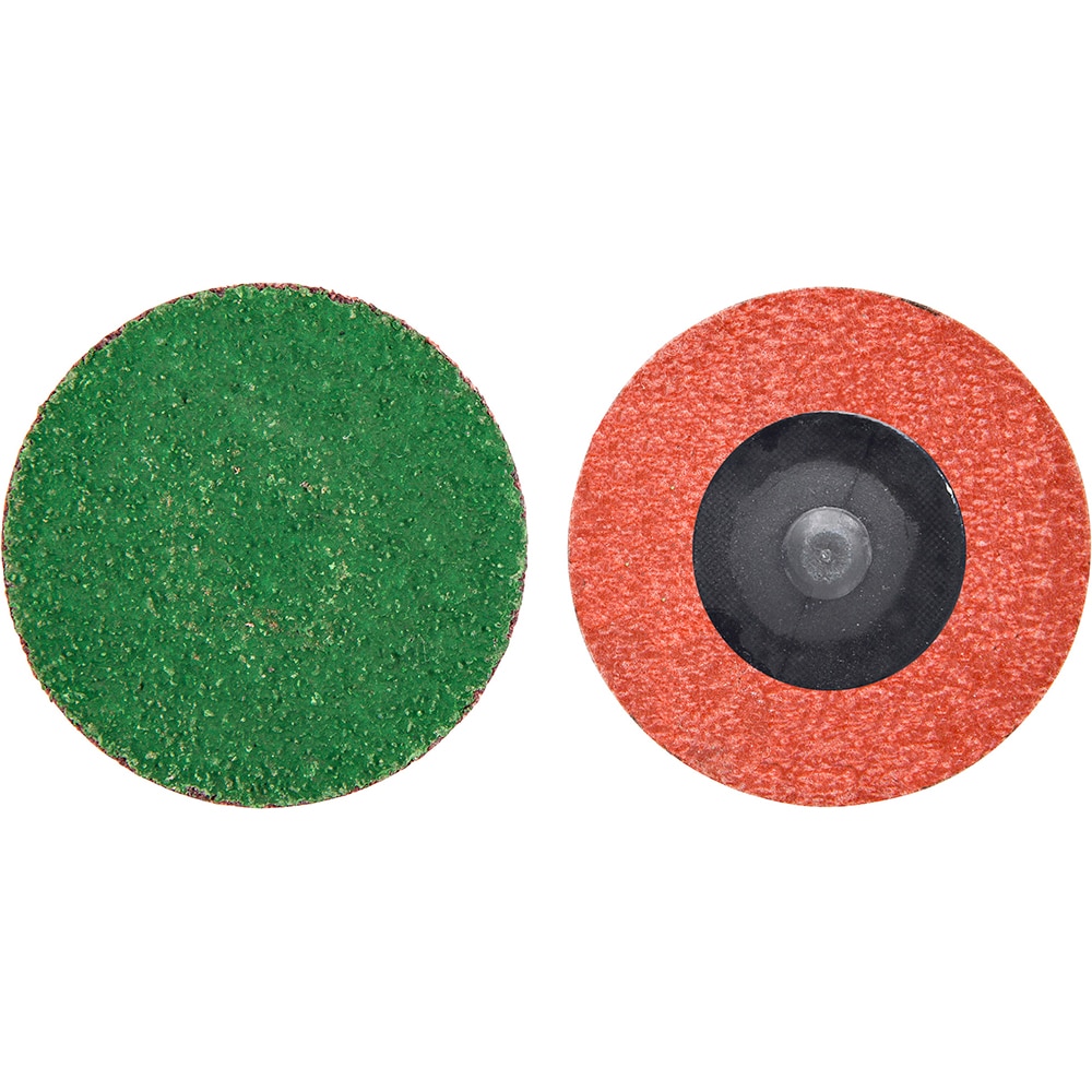 Merit Abrasives 8834167107 Quick-Change Disc: Power-Lock Type 3, 2" Disc Dia, 36 Grit, Zirconia Alumina, Coated Image