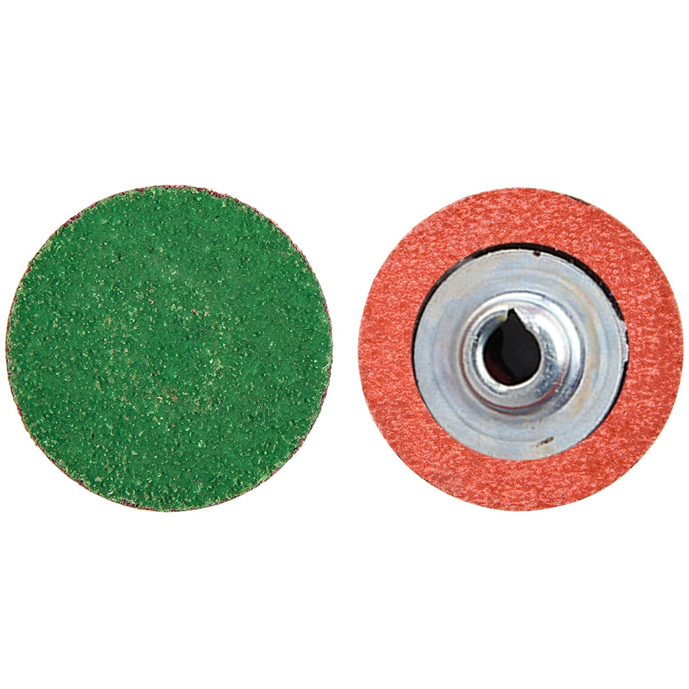 Merit Abrasives 8834167058 Quick-Change Disc: Power-Lock Type 2, 1-1/2" Disc Dia, 36 Grit, Zirconia Alumina, Coated Image