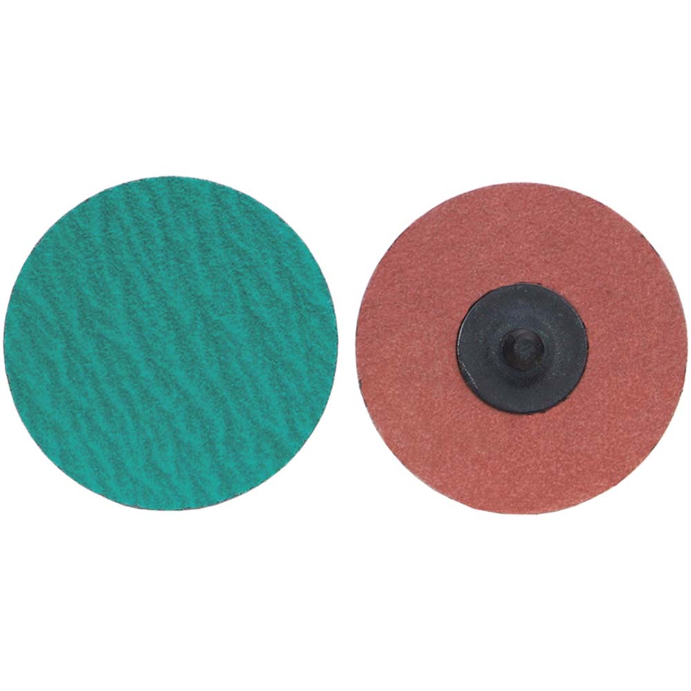 Norton 38671 2” 36 Grit Zirconia Alumina Quick Change Discs – Type TR, Box Of 25