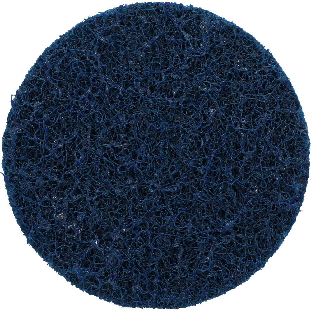Quick-Change Disc: Type S, 2" Dia, Aluminum Oxide, Non-Woven - Blue, Polyester & Nylon Web-Backed, 30000 RPM